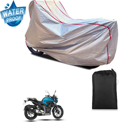 GOSHIV-car and bike accessories Waterproof Two Wheeler Cover for Yamaha(FZ 25 BS6, Silver)