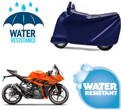 DeepShakshi AUTOMOTIVE Waterproof Two Wheeler Cover for KTM(RC 200, Blue)