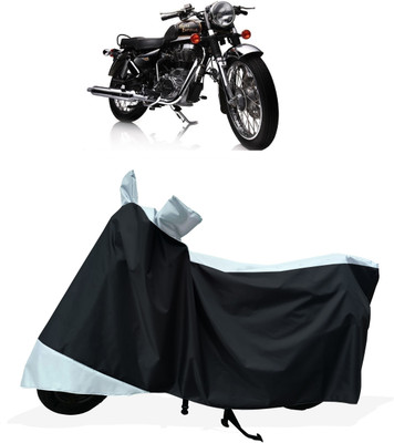 Tricway Two Wheeler Cover for Royal Enfield(Electra Delux, White)