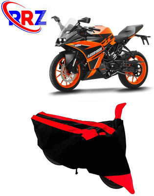 RRZ Waterproof Two Wheeler Cover for KTM(RC 125, Black, Red)