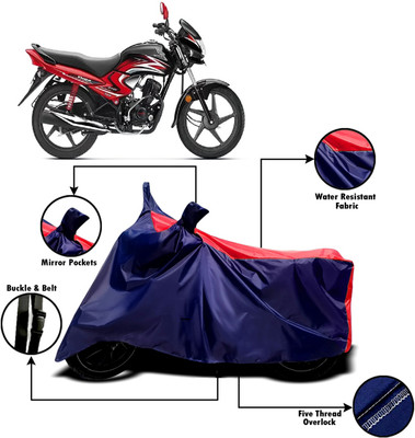 XOCAVO Two Wheeler Cover for Honda(Dream Yuga, Red, Blue)