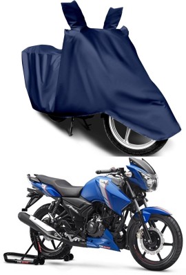 AUTOGARH Two Wheeler Cover for TVS(Apache RTR 160, Blue)