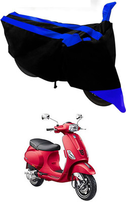 RRZ Two Wheeler Cover for Piaggio(Vespa SXL 125, Blue, Black)