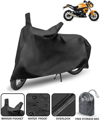 AutoRetail Waterproof Two Wheeler Cover for Mahindra(Mojo, Black)