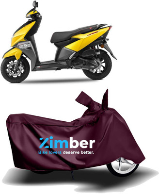 AutoRash Two Wheeler Cover for TVS(NTORQ, Maroon)