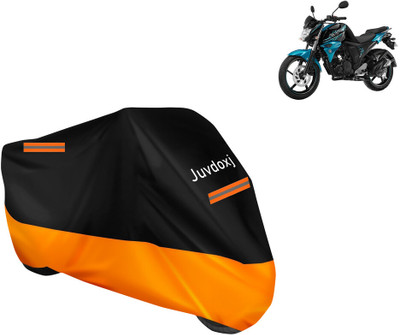 Juvdoxj Waterproof Two Wheeler Cover for Yamaha(FZ FI, Orange)
