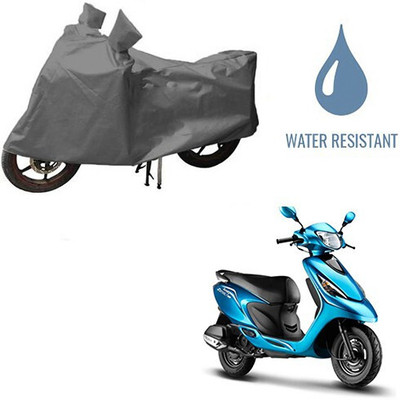 DeepShakshi AUTOMOTIVE Waterproof Two Wheeler Cover for TVS(Zest, Grey)