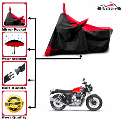 AASHTIK MART Two Wheeler Cover for Royal Enfield(Continental GT 650, Red, Black)
