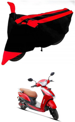 AutoGalaxy Waterproof Two Wheeler Cover for Ampere(Magnus Pro, Red, Black)