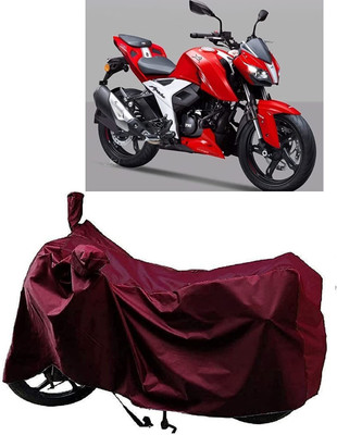 DeepShakshi AUTOMOTIVE Two Wheeler Cover for TVS(Apache RTR 310, Maroon)
