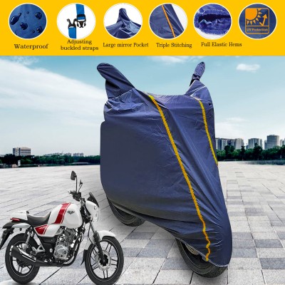 GARREGE Waterproof Two Wheeler Cover for Bajaj(V15, Blue)