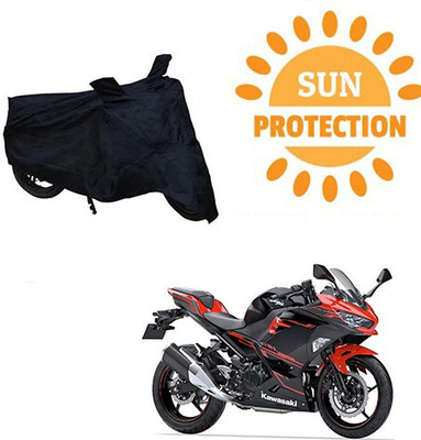 DeepShakshi AUTOMOTIVE Waterproof Two Wheeler Cover for Kawasaki(Ninja 250, Black)