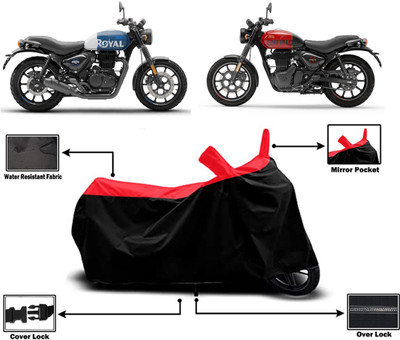 Amexride Two Wheeler Cover for Royal Enfield(Hunter 350, Red)