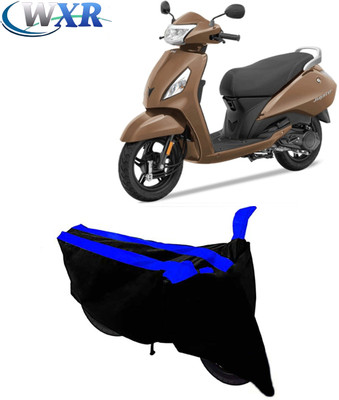 WXR Waterproof Two Wheeler Cover for TVS(Jupiter, Black, Blue)