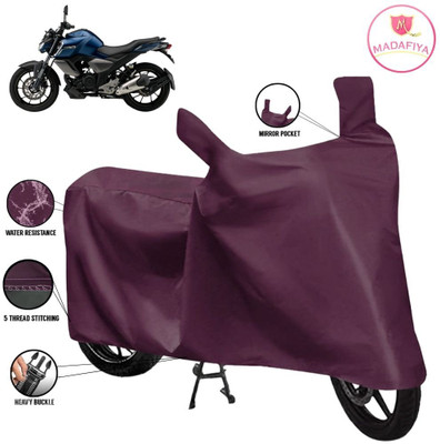 MADAFIYA Waterproof Two Wheeler Cover for Yamaha(FZ-Fi Version 3.0, Maroon)