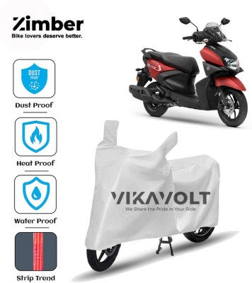 ZIMBER Waterproof Two Wheeler Cover for Yamaha(RayZR 125 Fi, Silver)