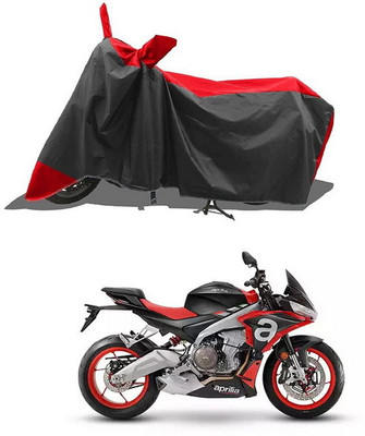 PAGORA Waterproof Two Wheeler Cover for Aprilia(Red, Black)