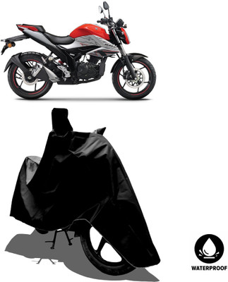 Amexride Waterproof Two Wheeler Cover for Suzuki(Gixxer Special Edition, Black)