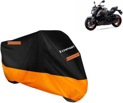 Horseyaart Waterproof Two Wheeler Cover for Suzuki(GSX S1000, Orange)