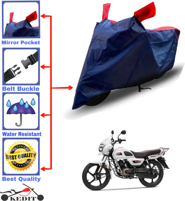AASHTIK MART Two Wheeler Cover for TVS(Radeon, Red, Blue)