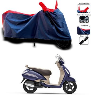 KEDIT Two Wheeler Cover for TVS(Jupiter Grande BS6, Red, Blue)