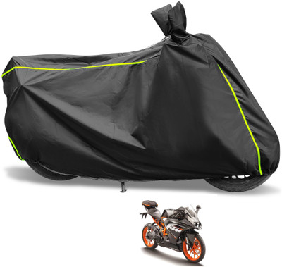 Euro Care Waterproof Two Wheeler Cover for KTM(RC 200, Black)