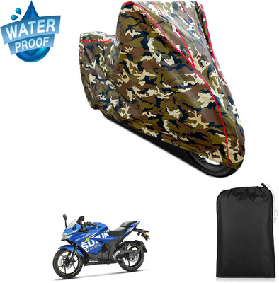 PAGORA Waterproof Two Wheeler Cover for Suzuki(Gixxer SF 150, Yellow)