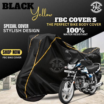 AUTOCAD Waterproof Two Wheeler Cover for Hero(HF Deluxe, Black)