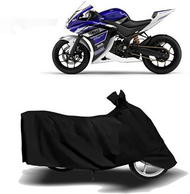 DeepShakshi AUTOMOTIVE Waterproof Two Wheeler Cover for Yamaha(YZF R25, Black)