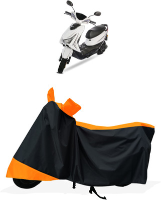 Tricway Two Wheeler Cover for Ampere(Reo Elite BS6, Orange)