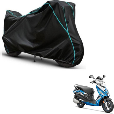 Car Life Two Wheeler Cover for Hero(Maestro Edge, Black, Blue)