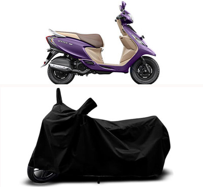 RABABLI Waterproof Two Wheeler Cover for TVS(Scooty Zest 110 BS6, Black)