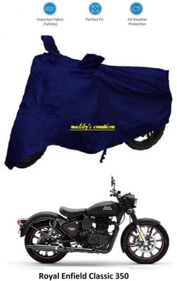 AutoRash Waterproof Two Wheeler Cover for Royal Enfield(Bullet 350, Blue)