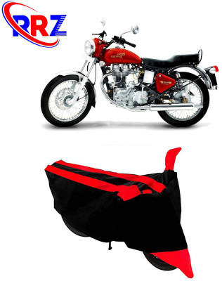 RRZ Waterproof Two Wheeler Cover for Royal Enfield(Electra 5S, Black, Red)