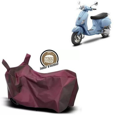 OliverX Waterproof Two Wheeler Cover for Vespa(ZX 125 BS6, Maroon)