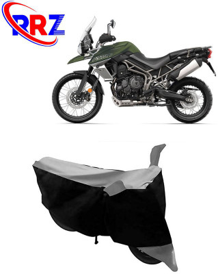 RRZ Waterproof Two Wheeler Cover for Triumph(Tiger 800 XCA, Black, Grey)