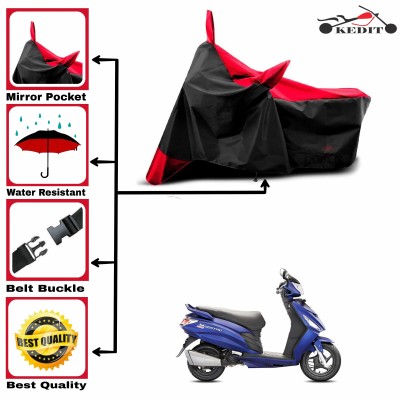 KEDIT Two Wheeler Cover for Hero(Maestro Edge, Red, Black)