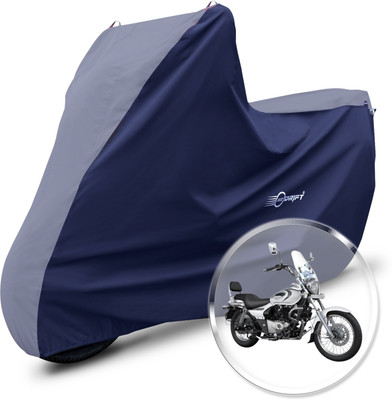 Neodrift Two Wheeler Cover for Bajaj(Avenger Street 220, Grey, Blue)