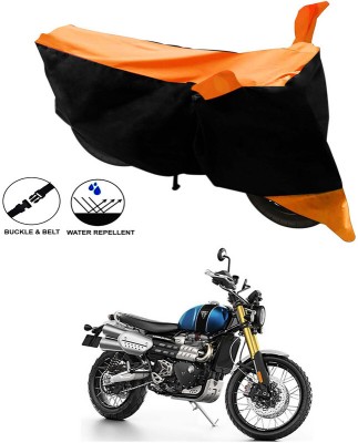 Ascension Two Wheeler Cover for Triumph(Scrambler 1200, Black, Orange)