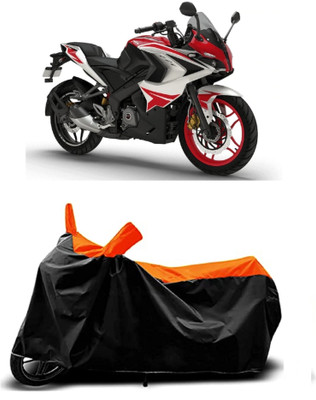 VESMEI Two Wheeler Cover for Bajaj(Pulsar 200NS FI, Orange)