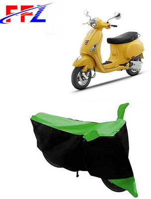 FFZ Two Wheeler Cover for Vespa(ZX 125, Black, Green)
