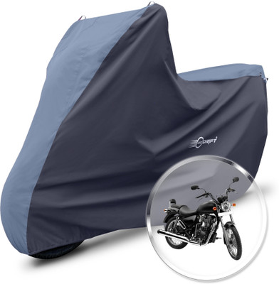 Neodrift Two Wheeler Cover for Royal Enfield(Thunderbird 500, Blue, Black)