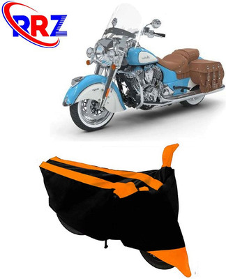 RRZ Waterproof Two Wheeler Cover for Indian(Chief Vintage, Black, Orange)