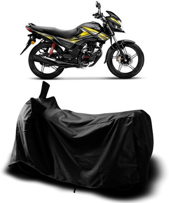 AASHTIK MART Two Wheeler Cover for Honda(CB Shine SP, Black)