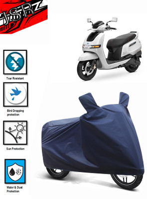 J S R Waterproof Two Wheeler Cover for TVS(iQube Electric, Blue)
