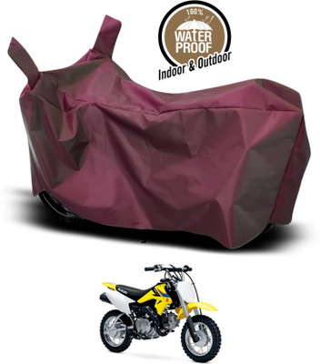 KEDIT Two Wheeler Cover for Suzuki(DR-Z50, Maroon)