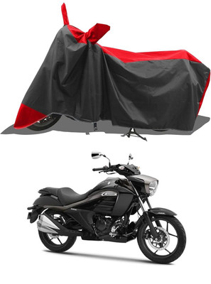 KEDIT Two Wheeler Cover for Suzuki(Intruder, Red, Black)