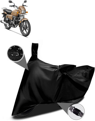 DeepShakshi AUTOMOTIVE Two Wheeler Cover for Hero(Splendor Plus, Black)