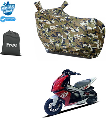 CODOKI Waterproof Two Wheeler Cover for TVS(Creon BS6, Yellow)
