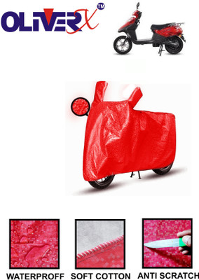 AUTOCAD Waterproof Two Wheeler Cover for Hero(Electric Flash, Red)